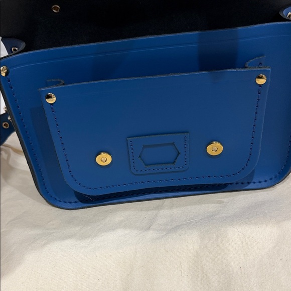 The Cambridge Satchel x Wicked Colab Mini Satchel “Shiz” Blue Leather - Picture 7 of 13